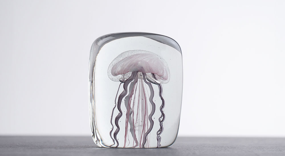 Jelly Fish Glass Sculptre ジェリーフィッシュ ガラスオブジェ / HERE
