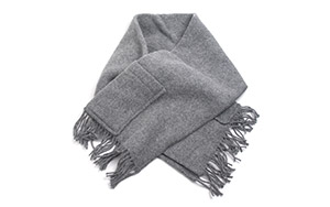 UNI GRAY POCKET SCARF / LAPUAN KANKURIT