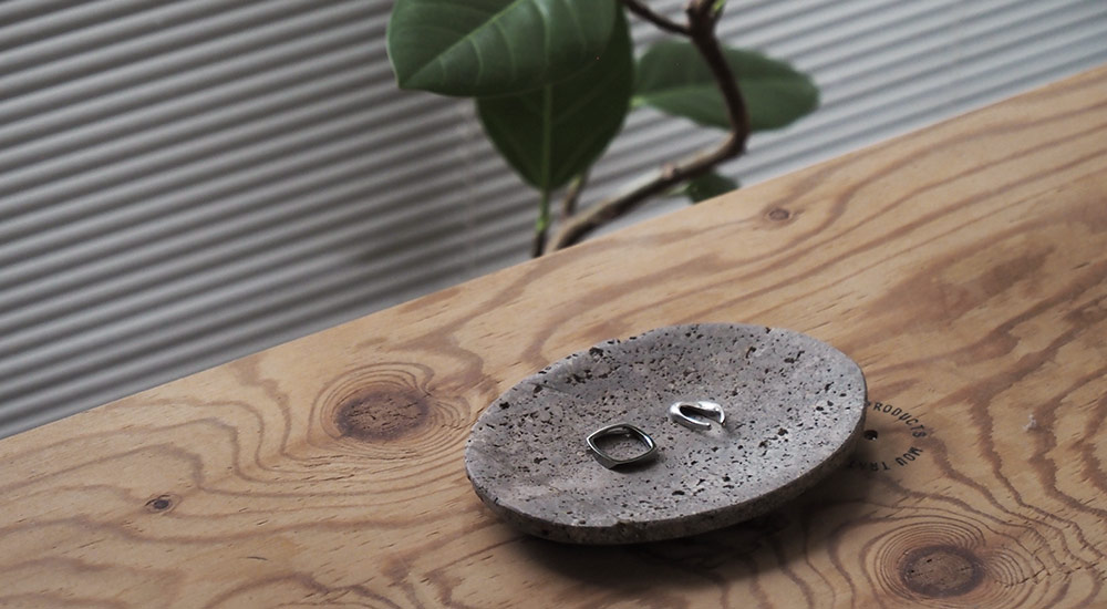 Travertine Soap Dish トラバーチン ソープディッシュ / amabro
