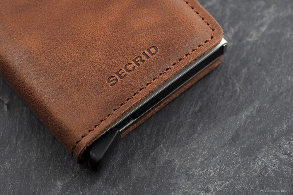 Mini Wallet Vintage Leather CARD PROTECTOR レザーカードプロテクター（本革） / SECRID シークリッド