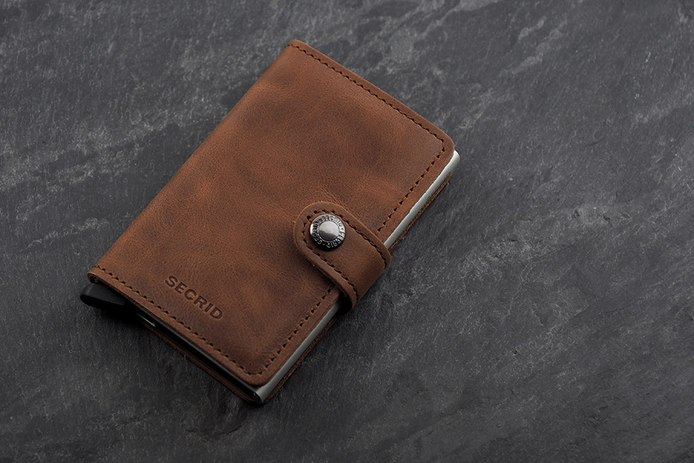 Mini Wallet Vintage Leather CARD PROTECTOR レザーカード