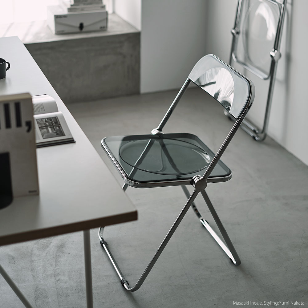 ANONIMA CASTELLI / PLIA CHAIR 折り畳みクリアチェア-