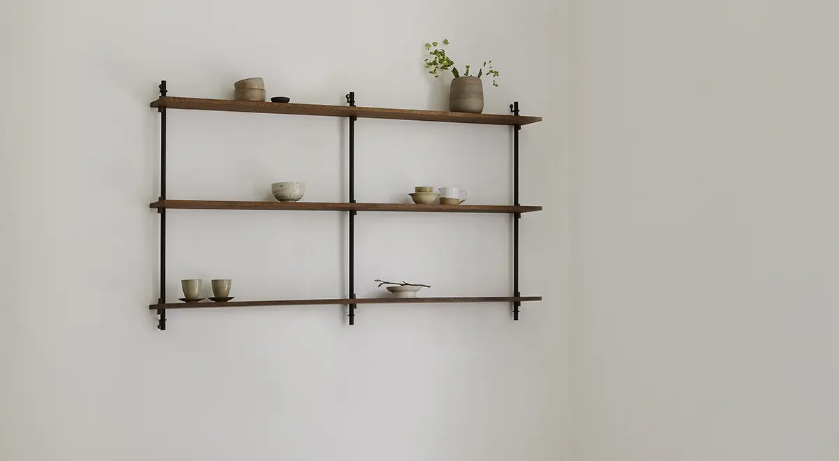 Wall Shelving WS.65.2.B ウォール シェルビング / MOEBE
