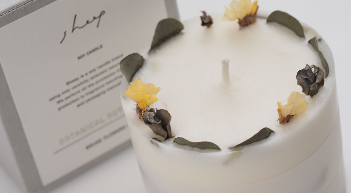 Botanical Soy Candle ボタニカルソイキャンドル / Sheep Design