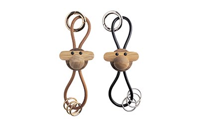 Monkey Key Ring with leather strap モンキー キーリング / Kay Bojesen