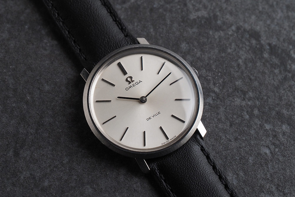 レトロ オメガ デ・ヴィル 腕時計 自動巻き タンク型 アンティーク