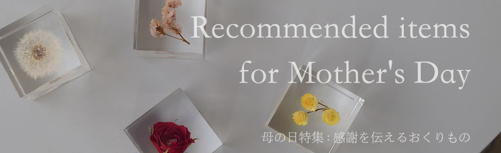 Recommend Items For Mothers Day 母の日特集.