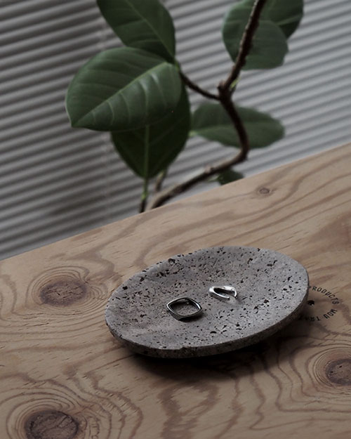 Travertine Soap Dish トラバーチン ソープディッシュ / amabro