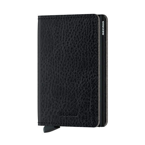 Slim Wallet Veg Black  スリムウォレット ベジブラック / SECRID