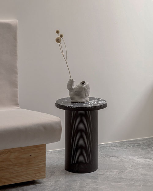 Pedestal Table Marble ペデスタルテーブル マーブル / esaila