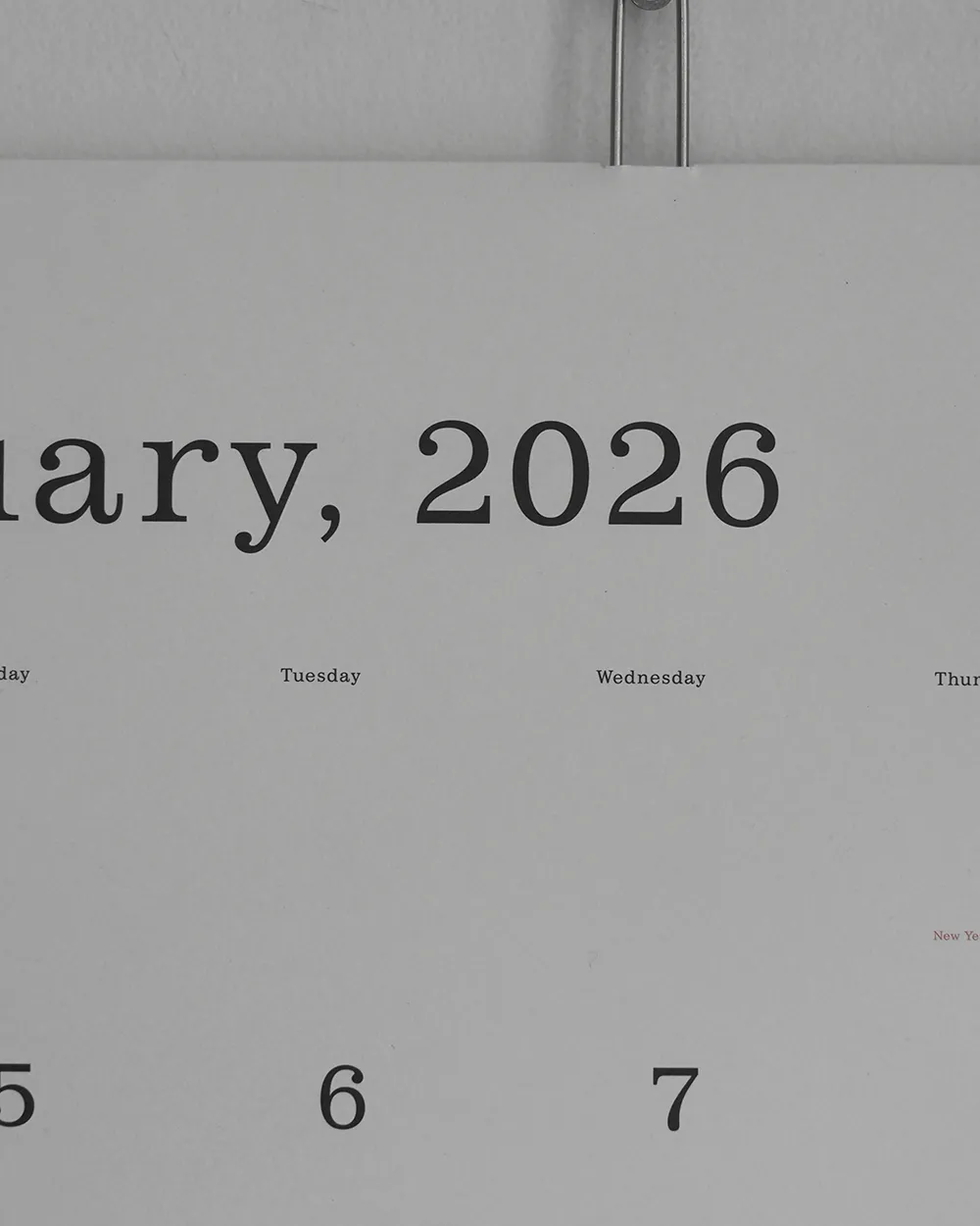 2026 CALENDAR カレンダー / 葛西 薫